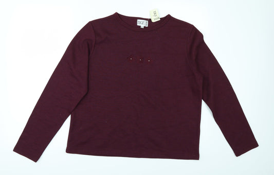 Tigi-Wear Womens Red   Pullover Jumper Size 16