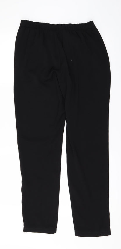 Back view of Debenhams women’s black trousers, size UK 10, 29-inch leg