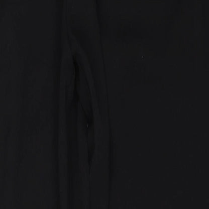 Close-up detail of Debenhams women’s black trousers, size UK 10, 29-inch leg