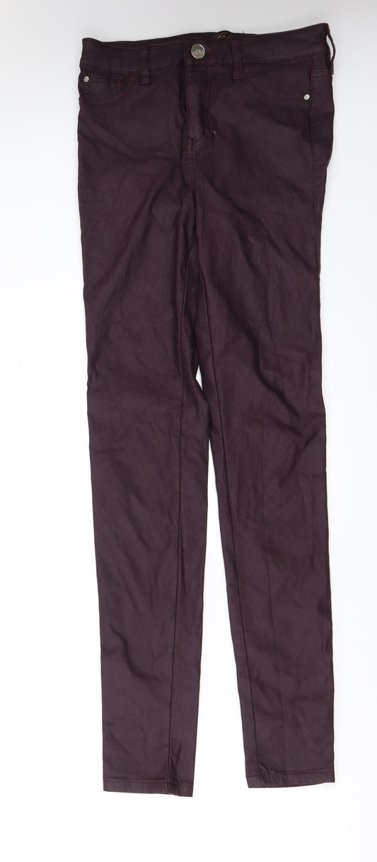 F&F Womens Red   Trousers  Size 6 L31 in