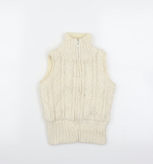 Jillian's Closet Girls Ivory   Full Zip Jumper Size 4 Years  - Bodywarmer