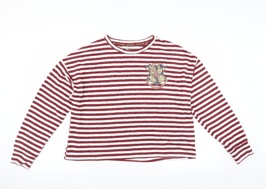 love to lounge Womens Red Striped  Top Pyjama Top Size XL  - Harry Potter