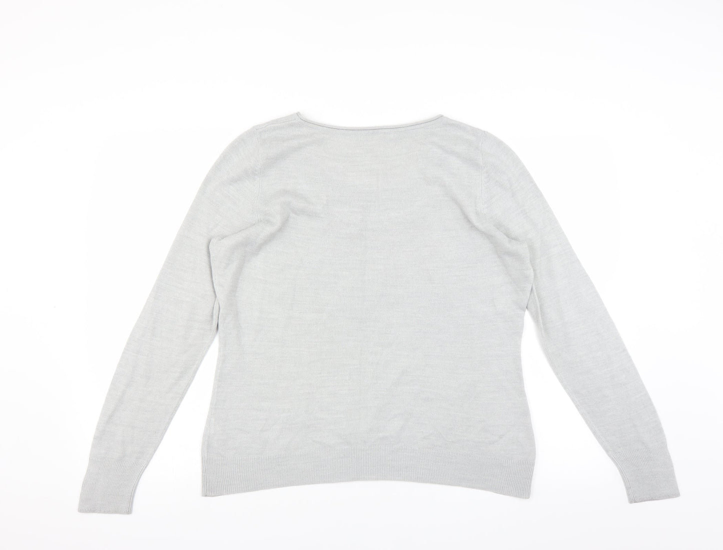 Marks and Spencer Womens Grey   Pullover Jumper Size 16