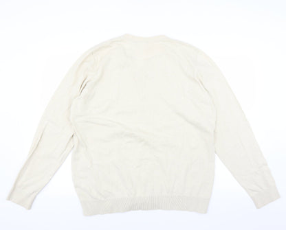 Back view of Topman women’s beige jumper, size XL