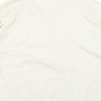Brand and care label for Topman women’s beige jumper, size XL