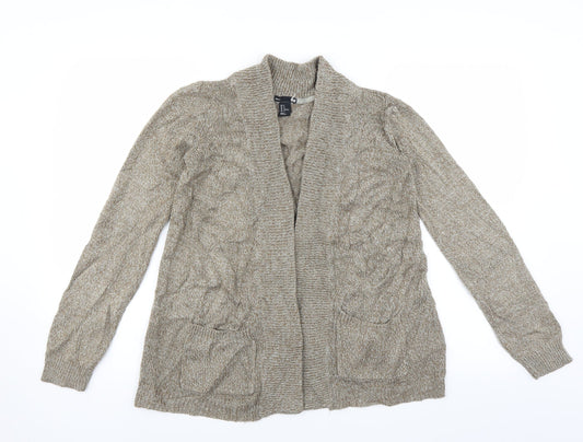 H&M Womens Beige   Cardigan Jumper Size M