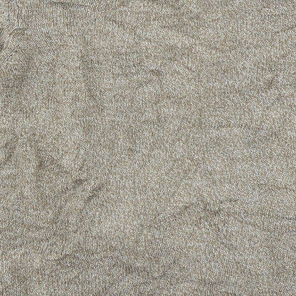 Brand and care label for H&M women’s beige cardigan jumper, size M