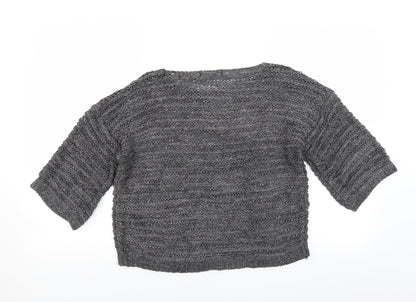 Back view of George women’s grey jumper, size UK 14