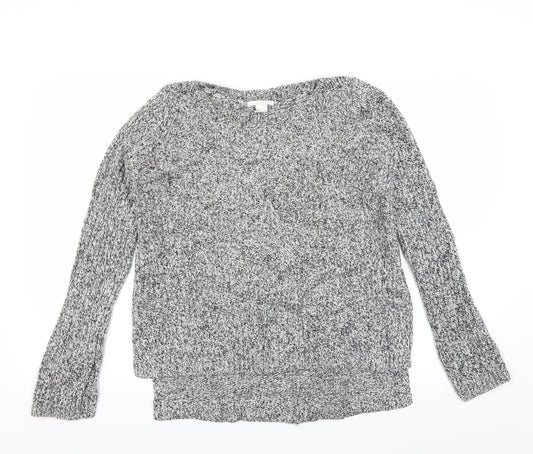 H&M Womens Grey   Pullover Jumper Size M
