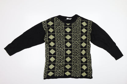 Additional front view of Variations women’s multicoloured geometric jumper, size UK 12, - size12-14
