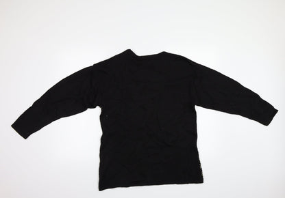 Back view of Variations women’s multicoloured geometric jumper, size UK 12, - size12-14