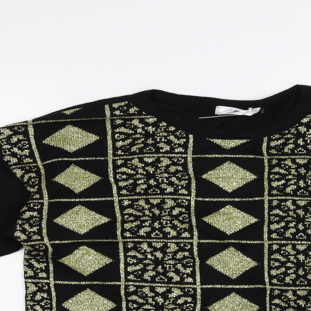 Variations Womens Multicoloured Geometric  Pullover Jumper Size 12  - Size12-14