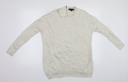 Front view of Atmosphere women’s ivory pullover sweatshirt, size UK 14