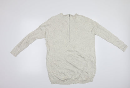 Back view of Atmosphere women’s ivory pullover sweatshirt, size UK 14