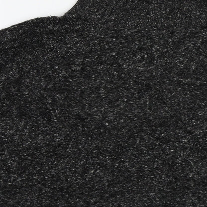 Brand and care label for H&M women’s black jumper, size UK 8, - size us/euro- s