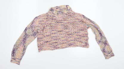 Additional front view of Missguided women’s multicoloured jumper, size UK 8