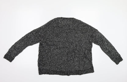 Back view of New Look women’s black cape jumper, size M