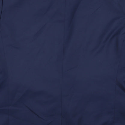 Brand and care label for Jacamo men’s blue rayon jacket suit jacket, size 44