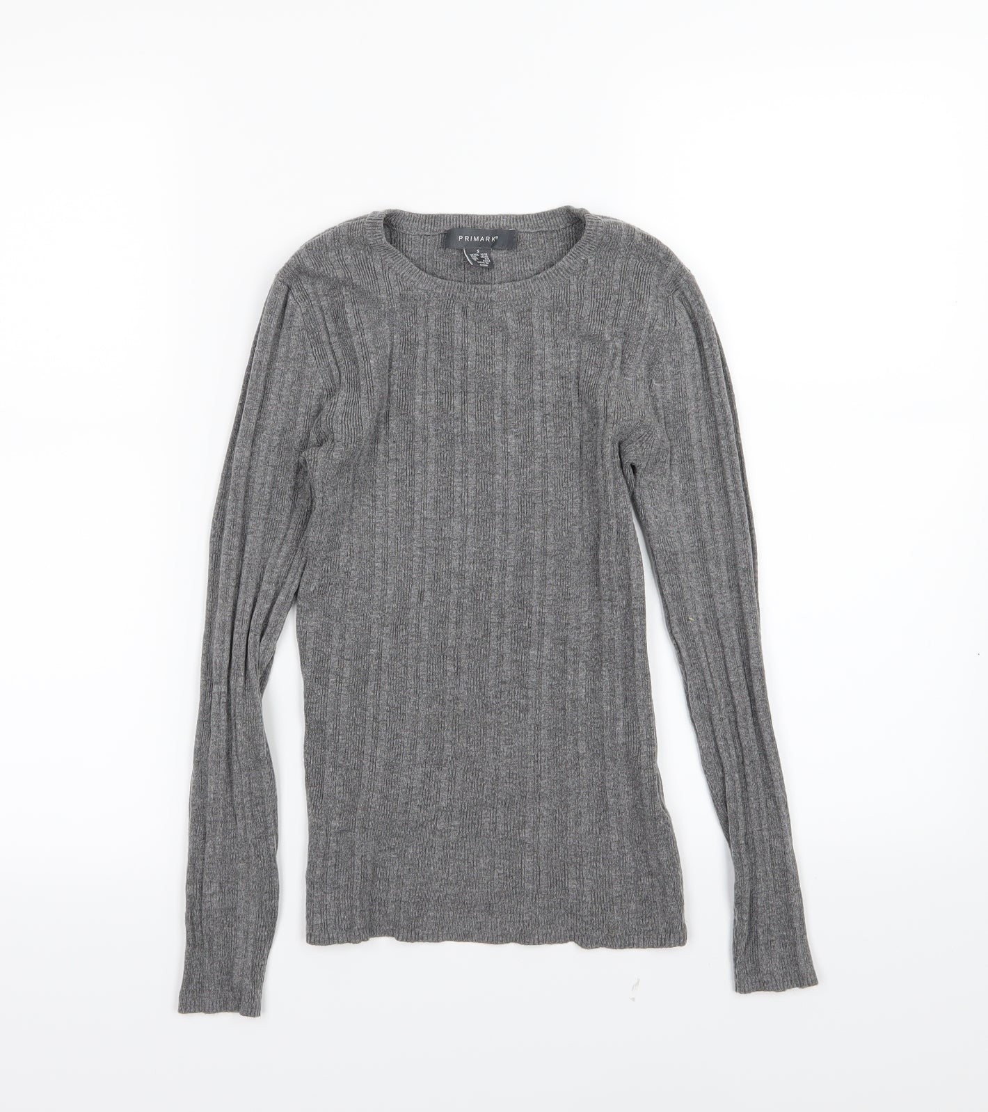 Primark Womens Grey  Knit Pullover Jumper Size S