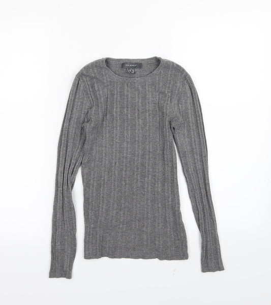 Primark Womens Grey  Knit Pullover Jumper Size S