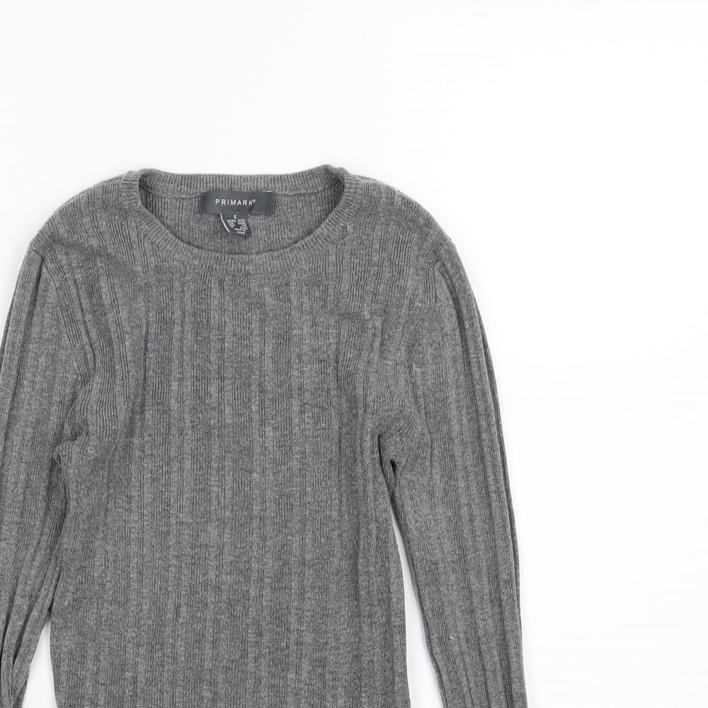 Primark Womens Grey  Knit Pullover Jumper Size S