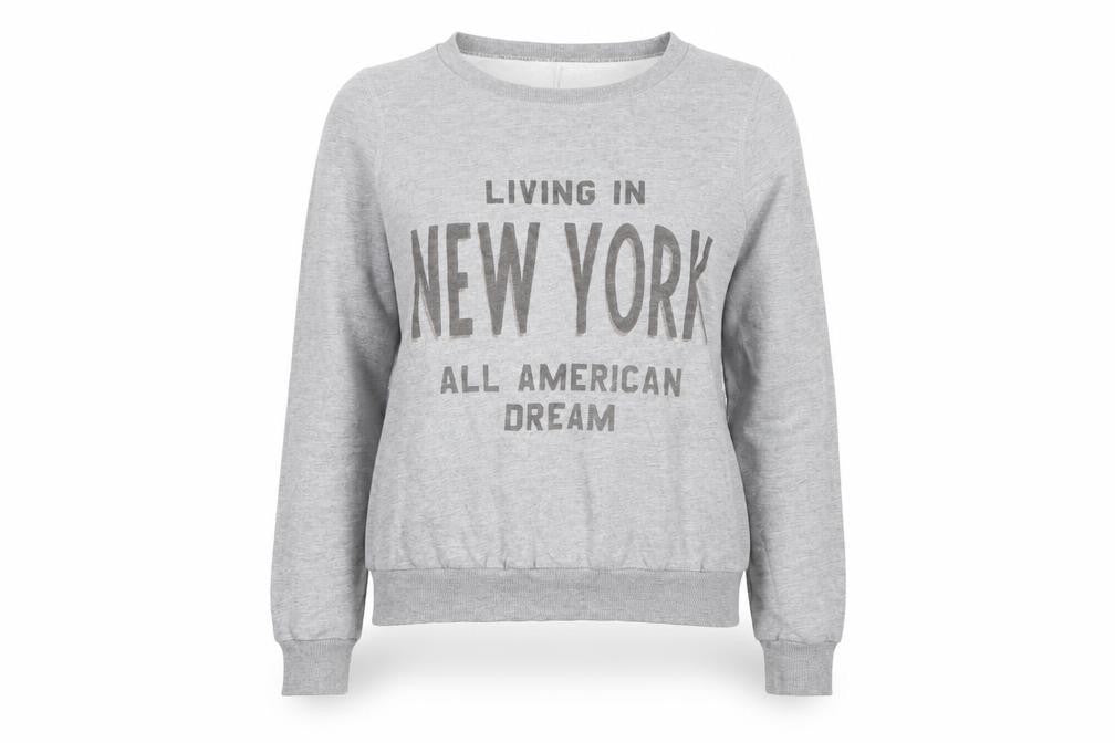 George Womens Grey  Jersey Pullover Sweatshirt Size 10