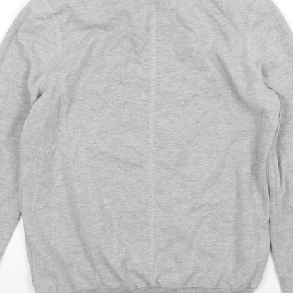 Brand and care label for George women’s grey jersey pullover sweatshirt, size UK 10