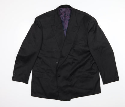 Additional front view of Remus Uomo men’s grey rayon jacket suit jacket, size 46