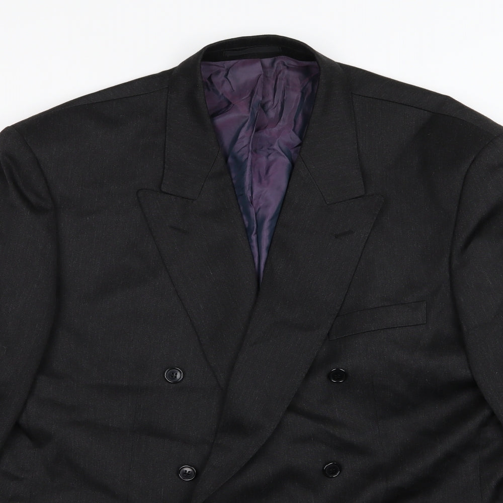 REMUS Mens Grey  Rayon Jacket Suit Jacket Size 46