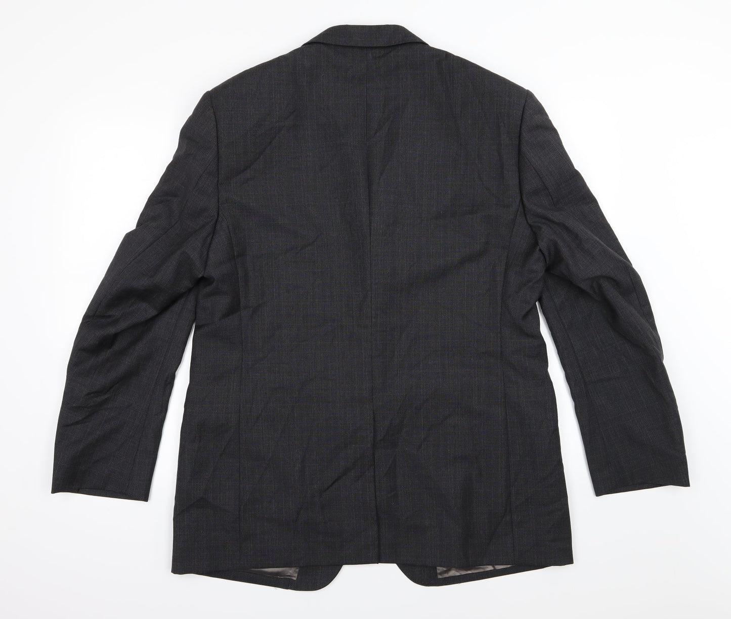 Marks and Spencer Mens Grey Striped  Jacket Suit Jacket Size 42