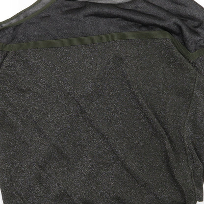 Brand and care label for Next women’s green knit jumper, size UK 18