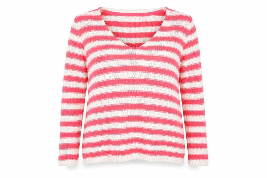 H&M Womens Red Striped  Pullover Jumper Size M