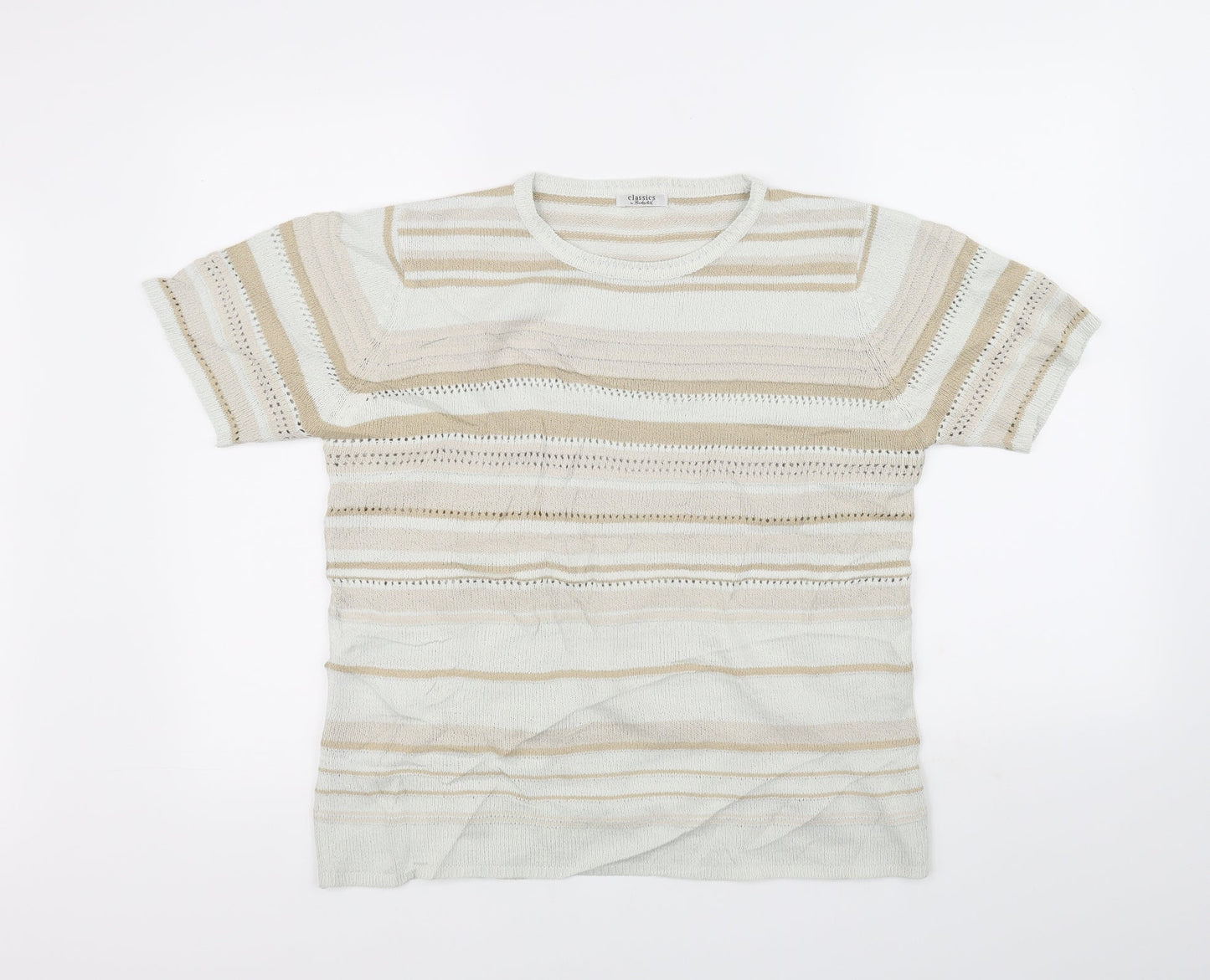 berketex Womens Beige   Henley Jumper Size 10