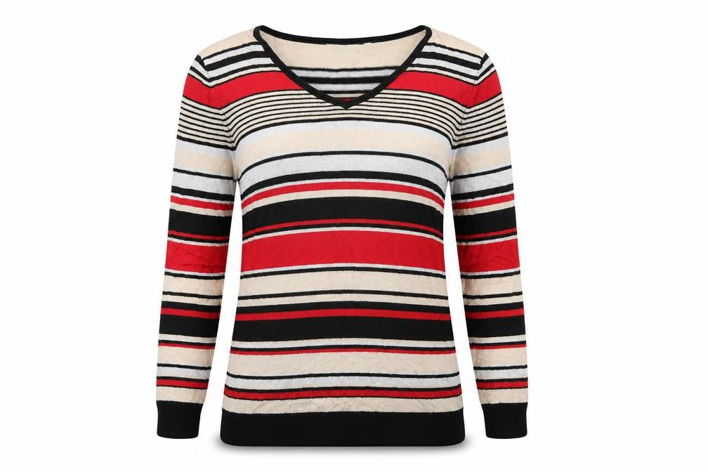 CANDA Womens Red   Pullover Jumper Size M