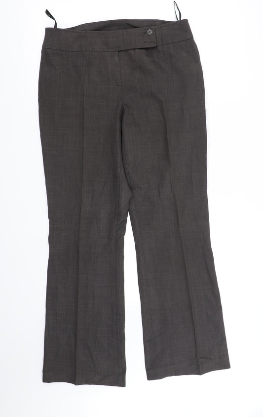 Dorothy Perkins Womens Grey   Trousers  Size 12 L33 in