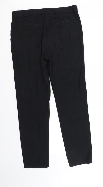 Back view of der ella women’s black trousers, size UK 14, 31-inch leg