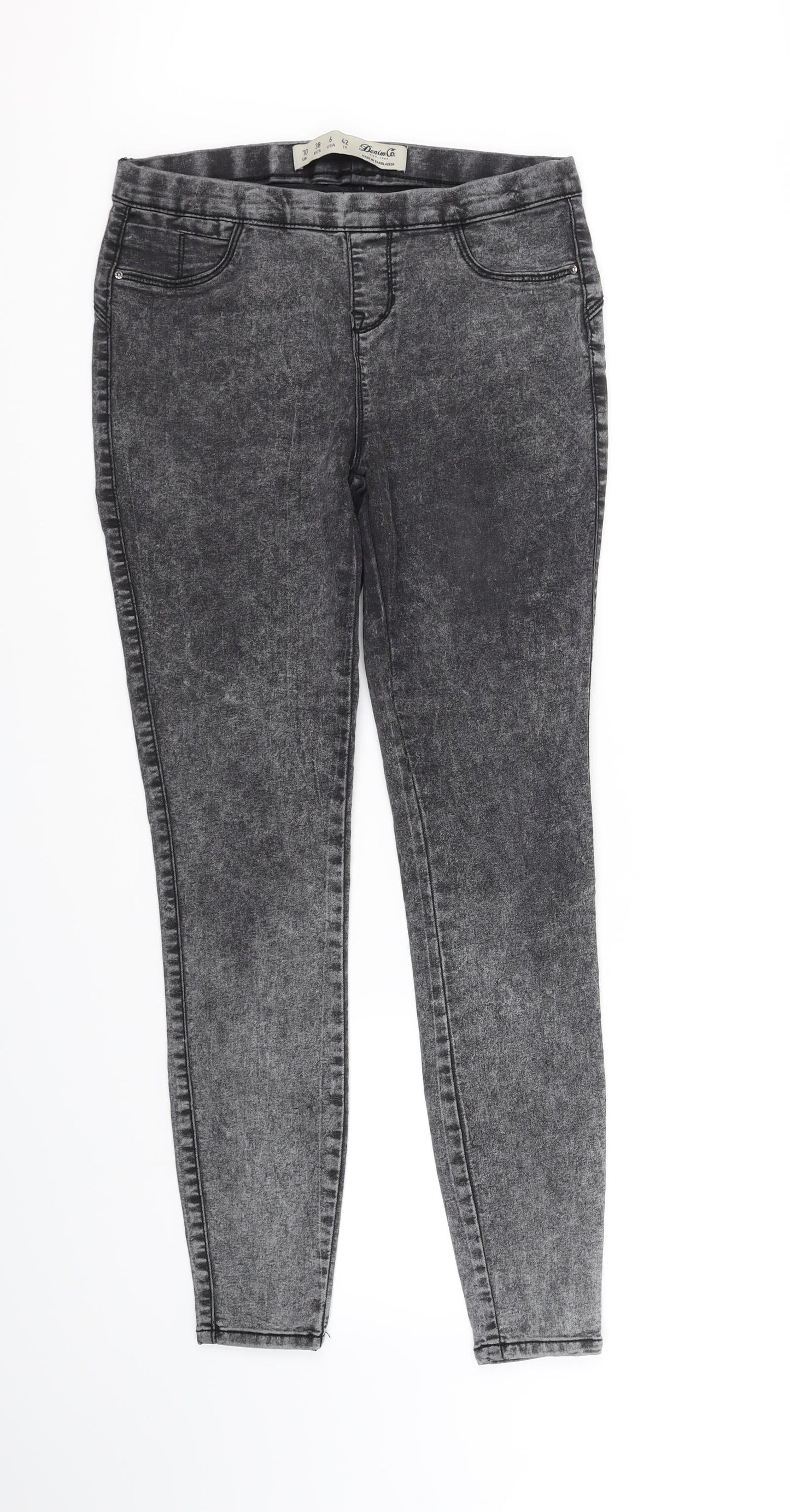 deniem & co Womens Grey   Straight Jeans Size 10 L32 in