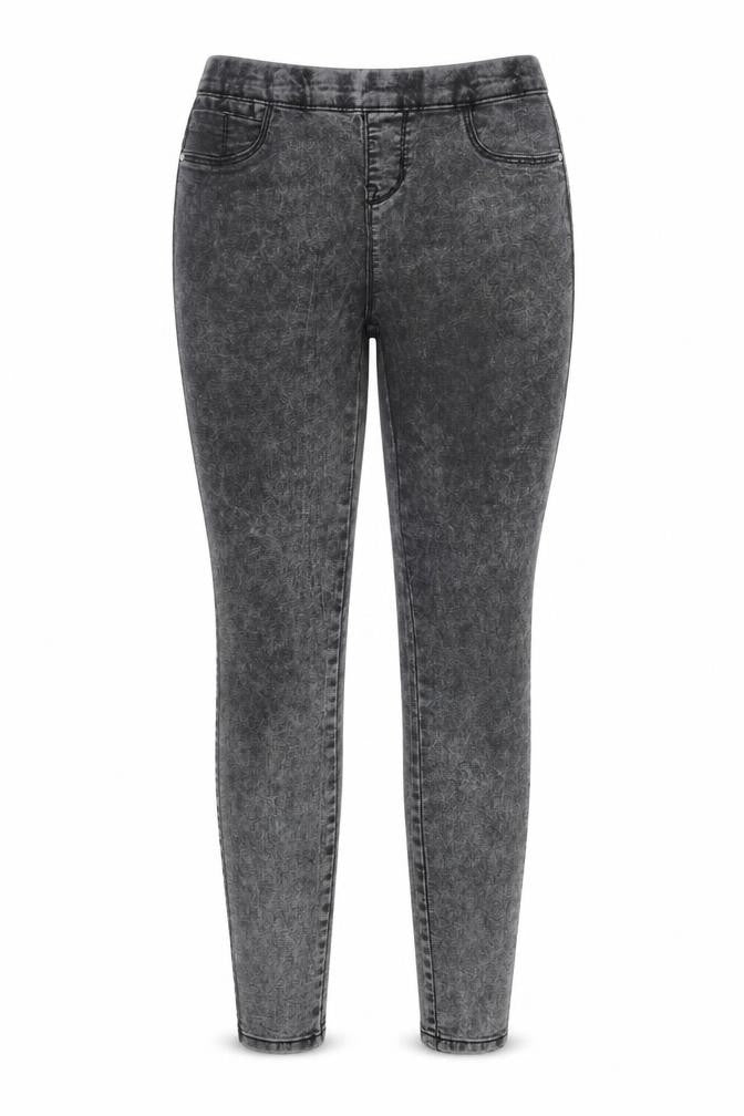 Denim & Co. Womens Grey   Straight Jeans Size 10 L32 in