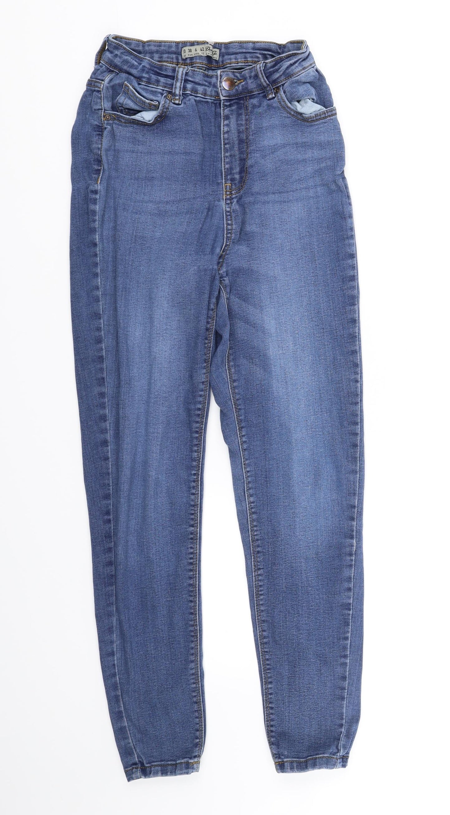 deniem & co Womens Blue   Straight Jeans Size 10 L30 in