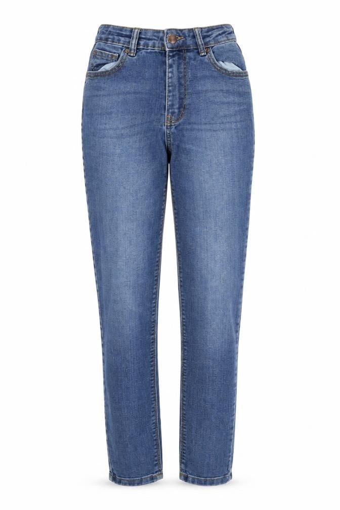Denim & Co. Womens Blue   Straight Jeans Size 10 L30 in