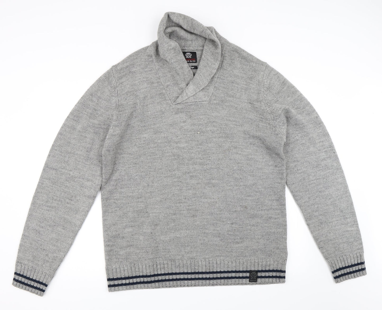 Ambrose Mens Grey   Pullover Jumper Size XL