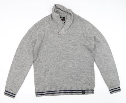 Ambrose Mens Grey   Pullover Jumper Size XL