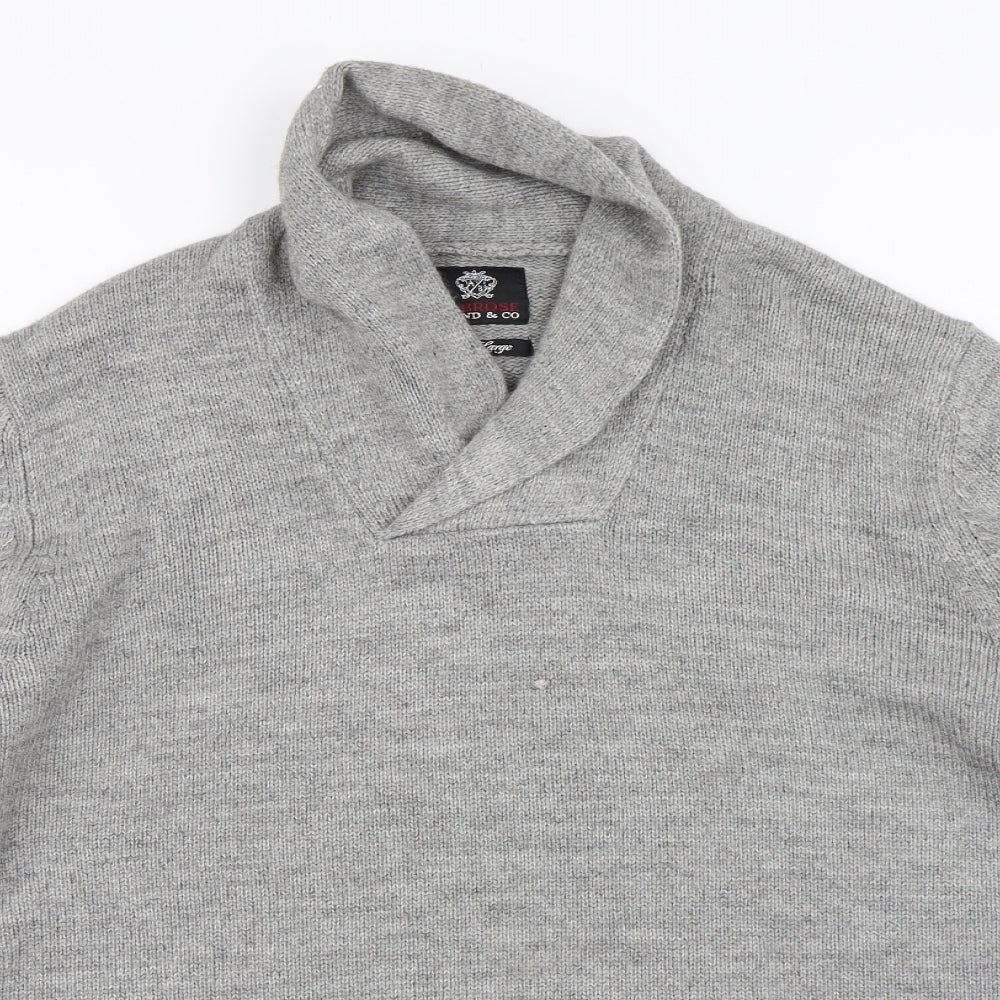 Ambrose Mens Grey   Pullover Jumper Size XL