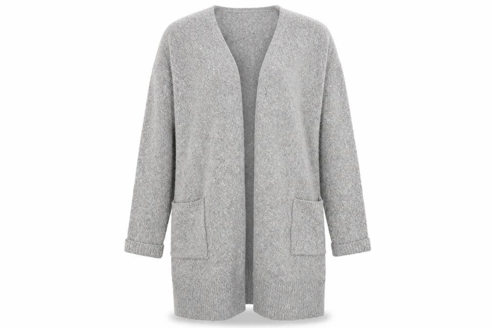 Multiblu Womens Grey   Cardigan Jumper Size L