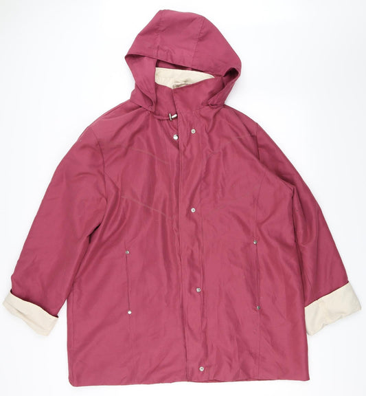 Gabriella Vicenga Womens Pink   Overcoat Coat Size 16