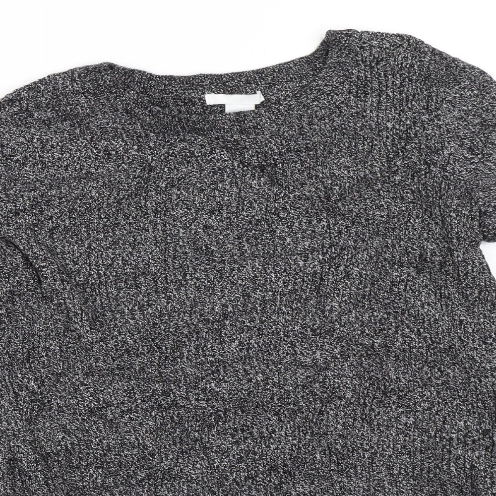H&M Womens Grey   Pullover Jumper Size S