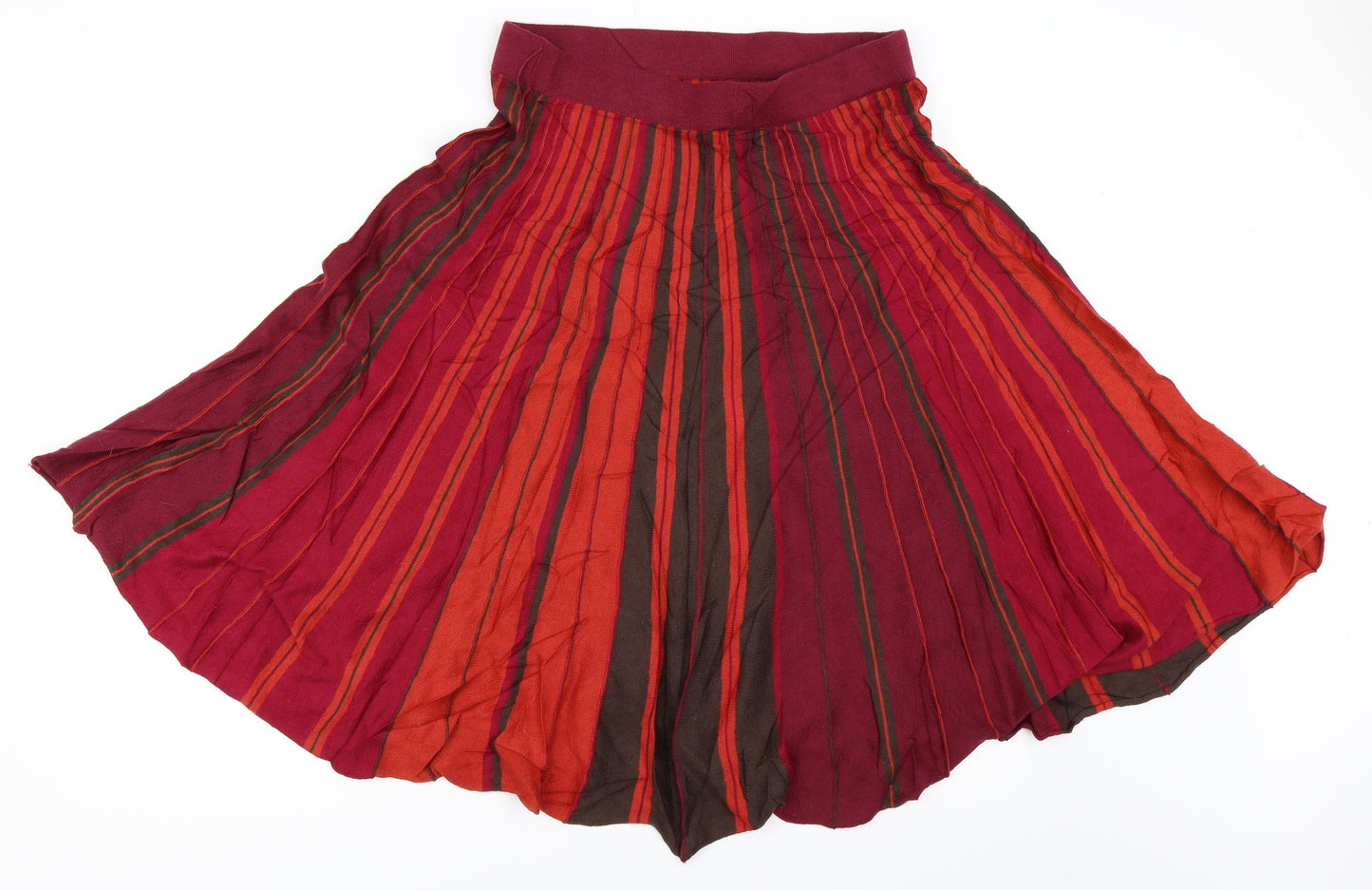 Trucco Womens Pink Striped  Skater Skirt Size 40