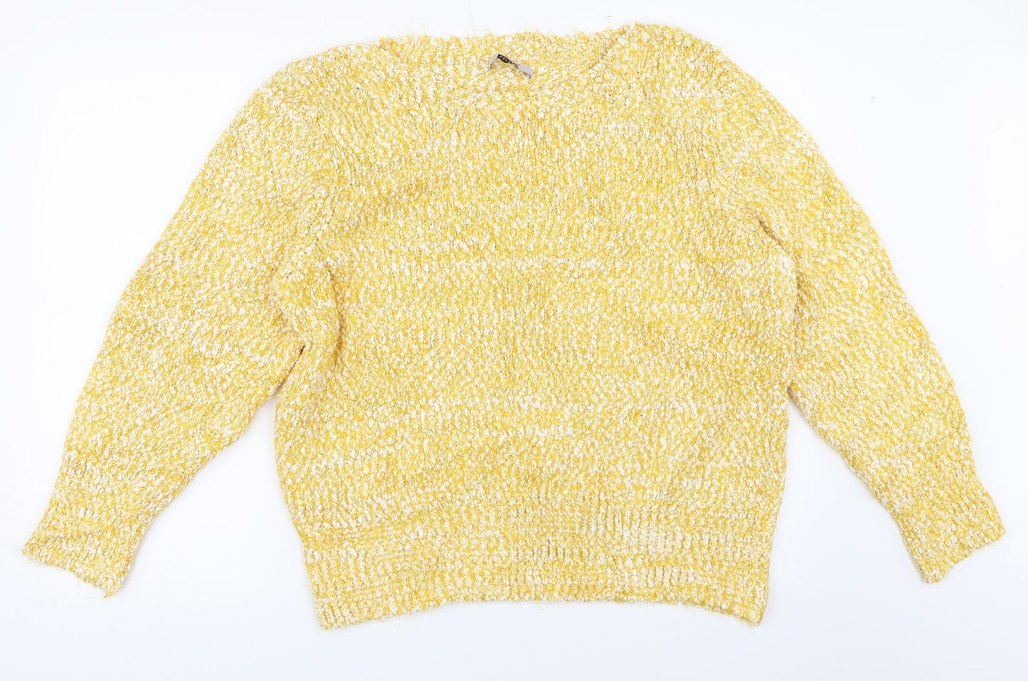 Marks and Spencer Womens Yellow   Pullover Jumper Size L