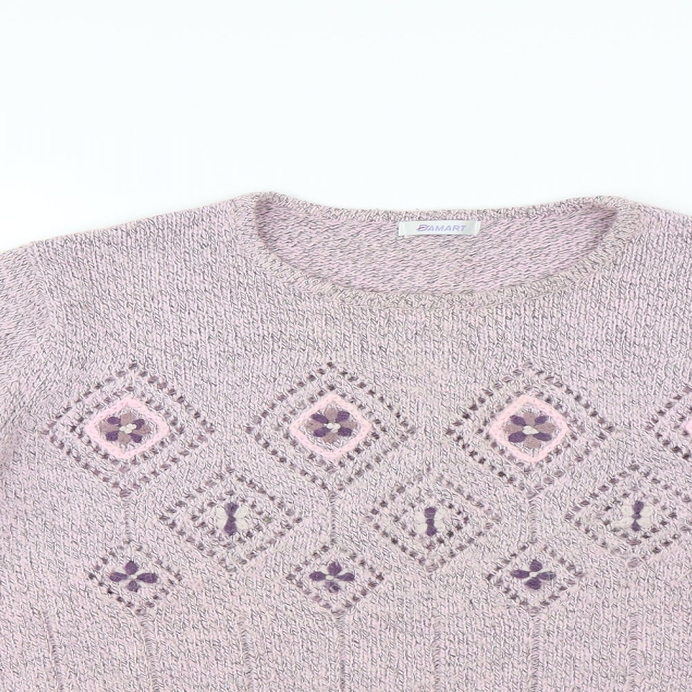 Damart Womens Pink   Pullover Jumper Size M