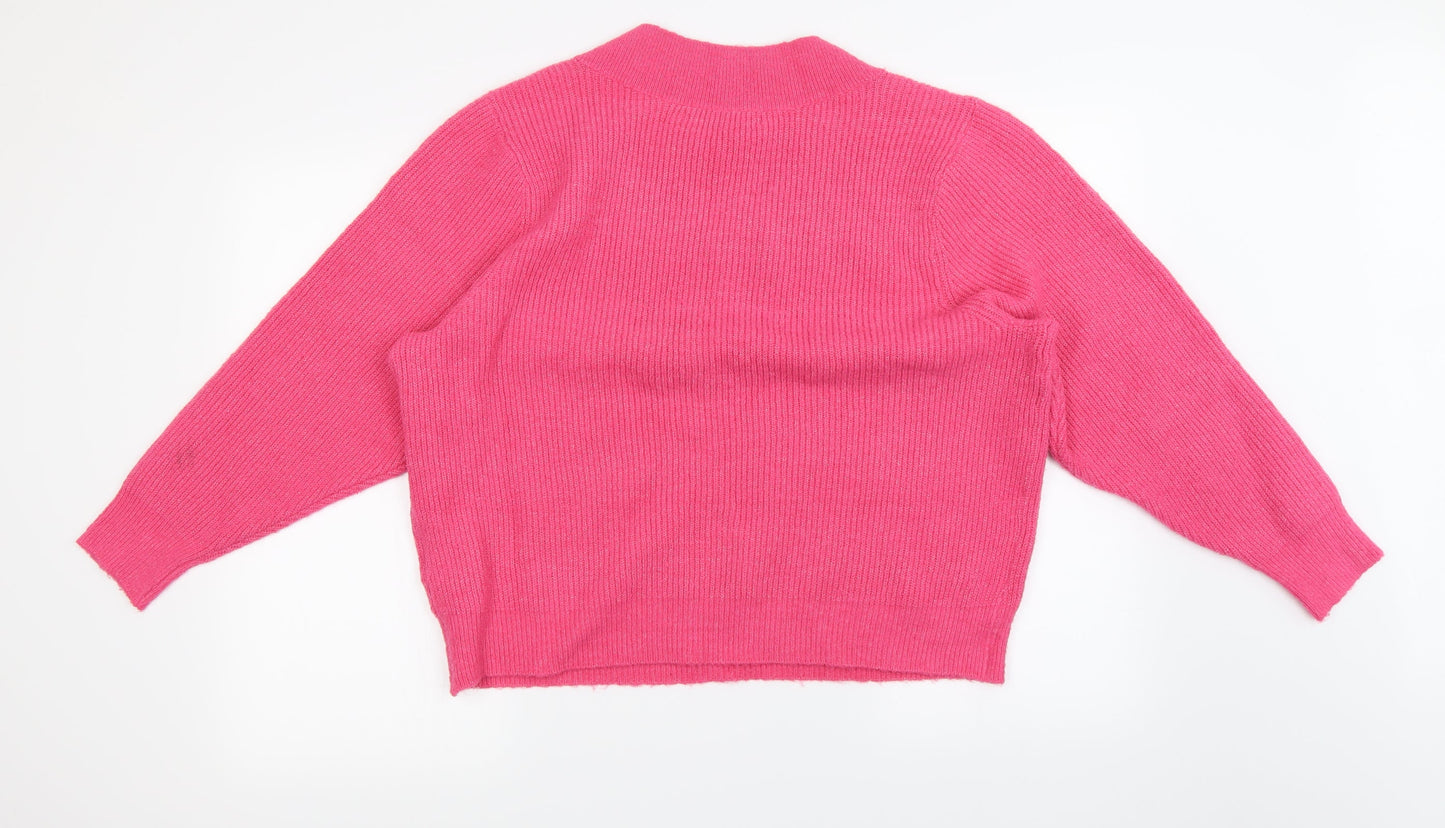 only  Womens Pink   Pullover Jumper Size L